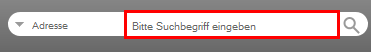 Eingabefeld für Suche