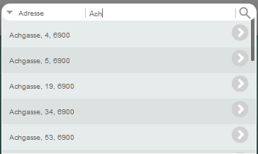 Vorschläge auf Basis der Eingabe