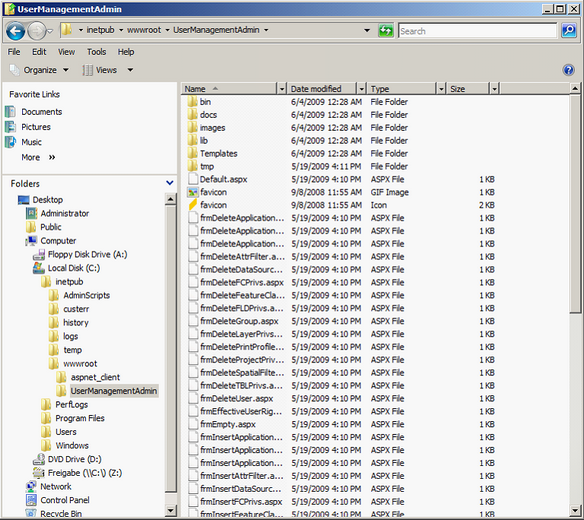 Copy UserManagement Admin Web files to „..\Inetpub\wwwroot\UserManagementAdmin\“