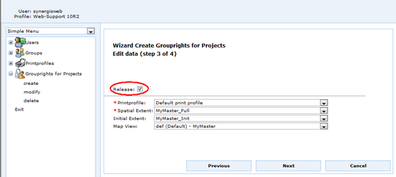 Grouprights for Projects - Release checkbox Grouprights for Projects - Release checkbox
