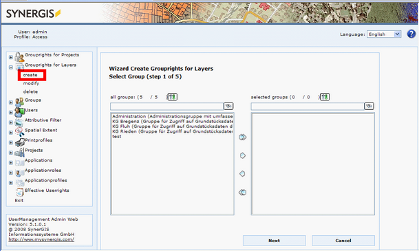 Grouprights for Layers Grouprights for Layers