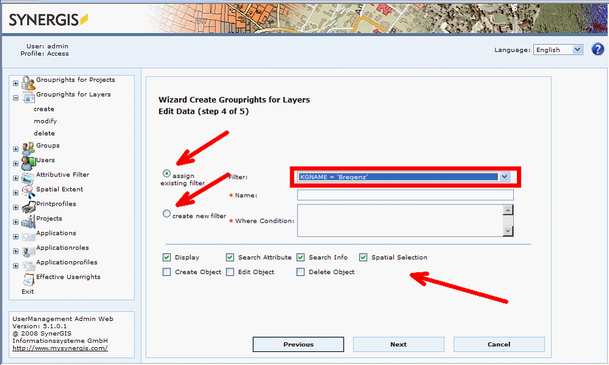 Edit Grouprights for Layers data Edit Grouprights for Layers data