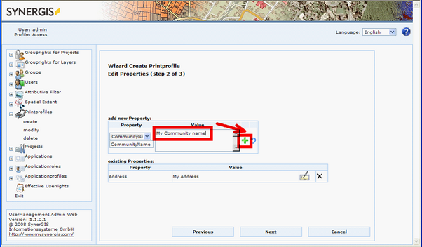 Entering Print Profile properties Entering Print Profile properties