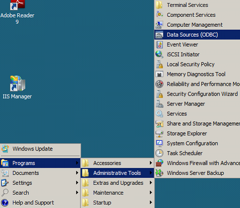 Administrative Tool Data Sources