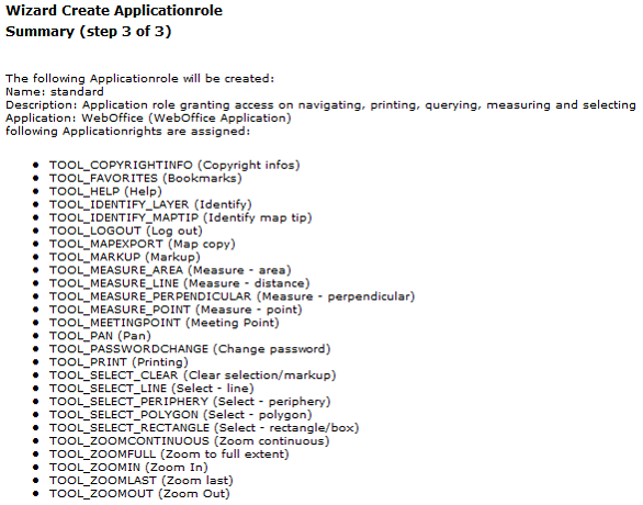 Application role standard_applicationrole