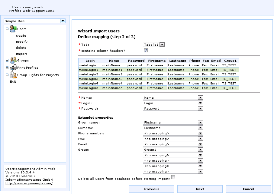 Import Wizard Step 2 - Mapping Import Wizard Step 2 - Mapping