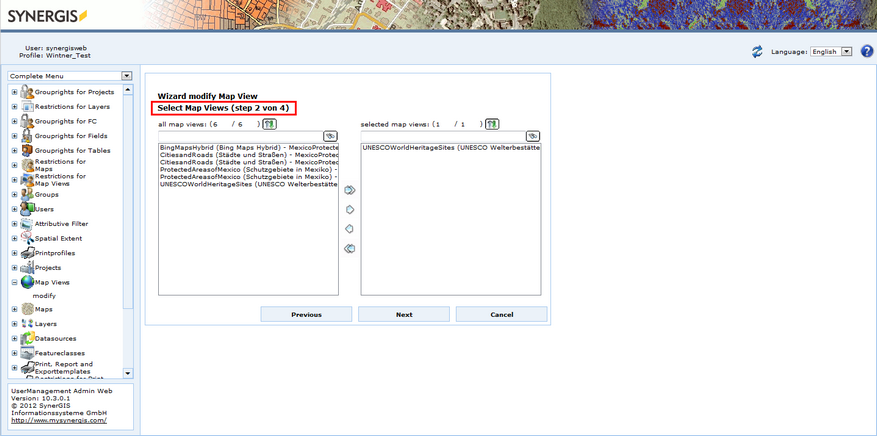Select Map Views Select Map Views