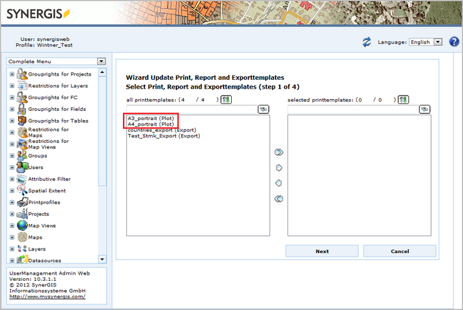 Created templates in WebOffice usermanagement Created templates in WebOffice usermanagement