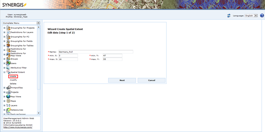 Create a Spatial Extent