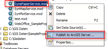 &nbsp;Publish to ArcGIS Server