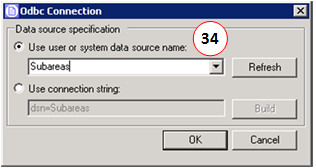 Selecting the data source name Selecting the data source name