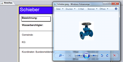Component with hyperlink