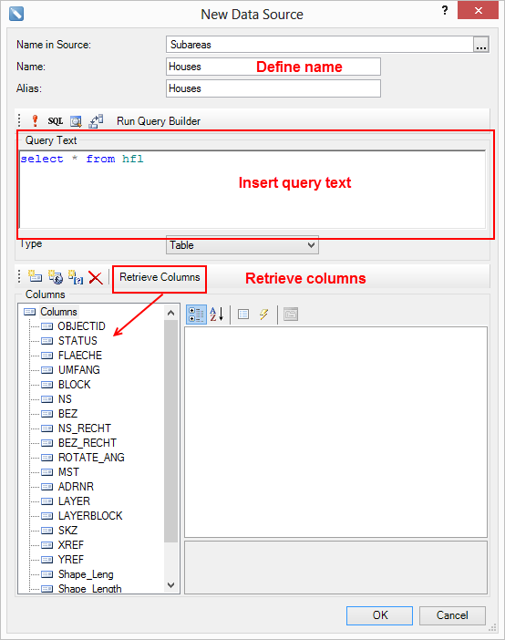 create query create query