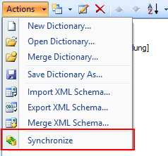 Actions > Synchronize