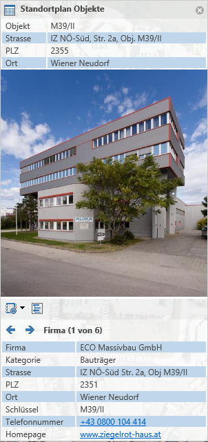 Relates im Maptip des WebOffice core client