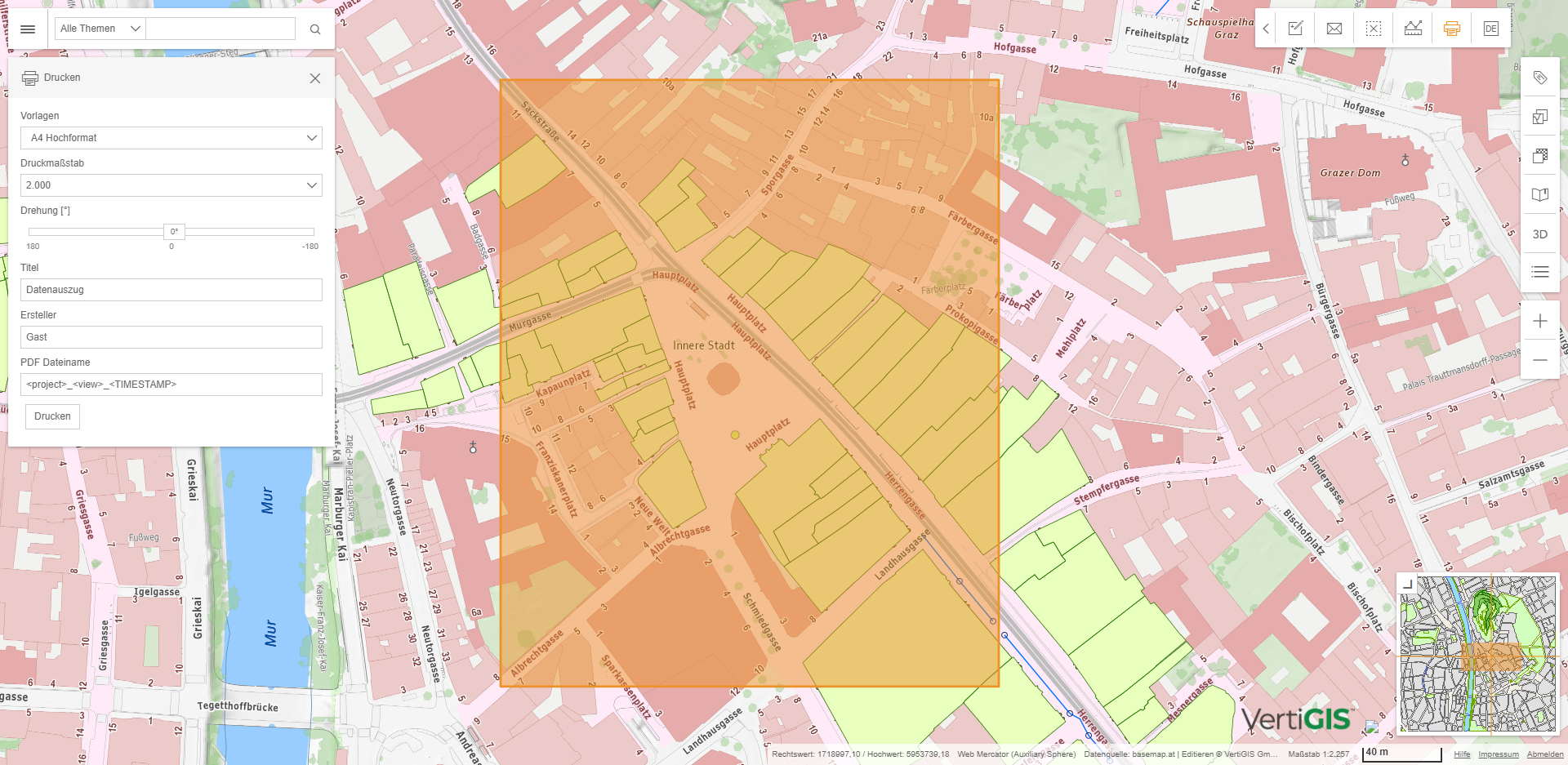 Drucken im WebOffice flex Client