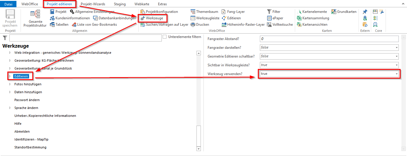 Editier-Werkzeug aktivieren im WebOffice author standalone Editier-Werkzeug aktivieren im WebOffice author standalone