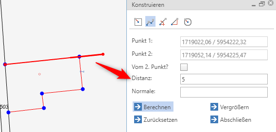 core_k5editing_Rechtwinkeliges_Konstruieren_Basislinie_verlängern