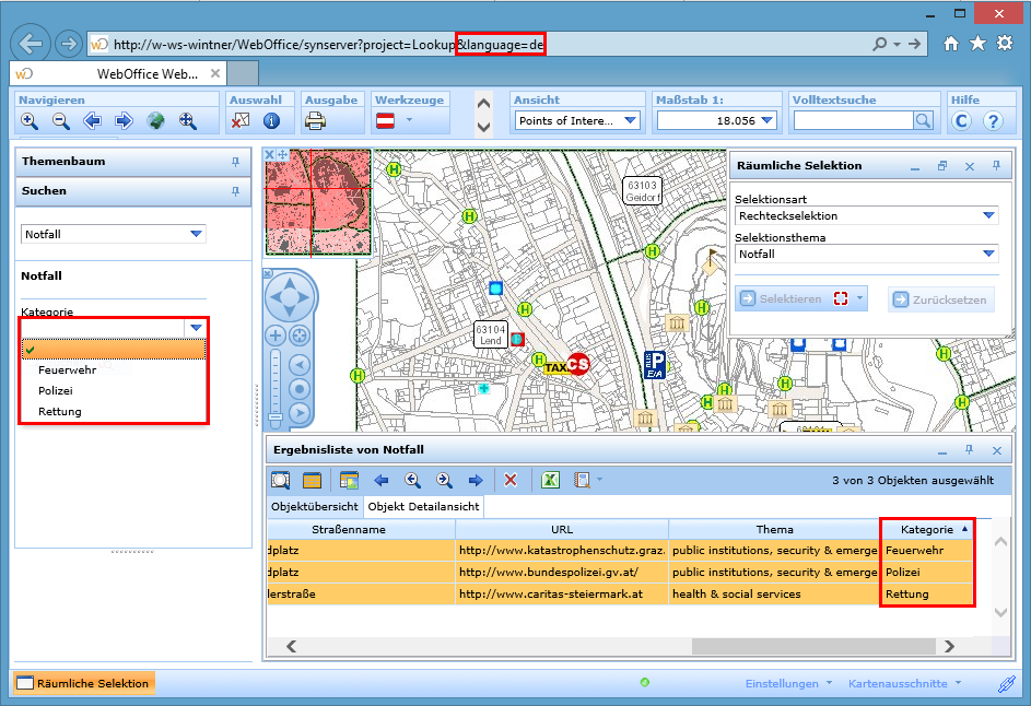 Ersetzte ID-Werte mit sprachspezifischen Werten im WebOffice html Client