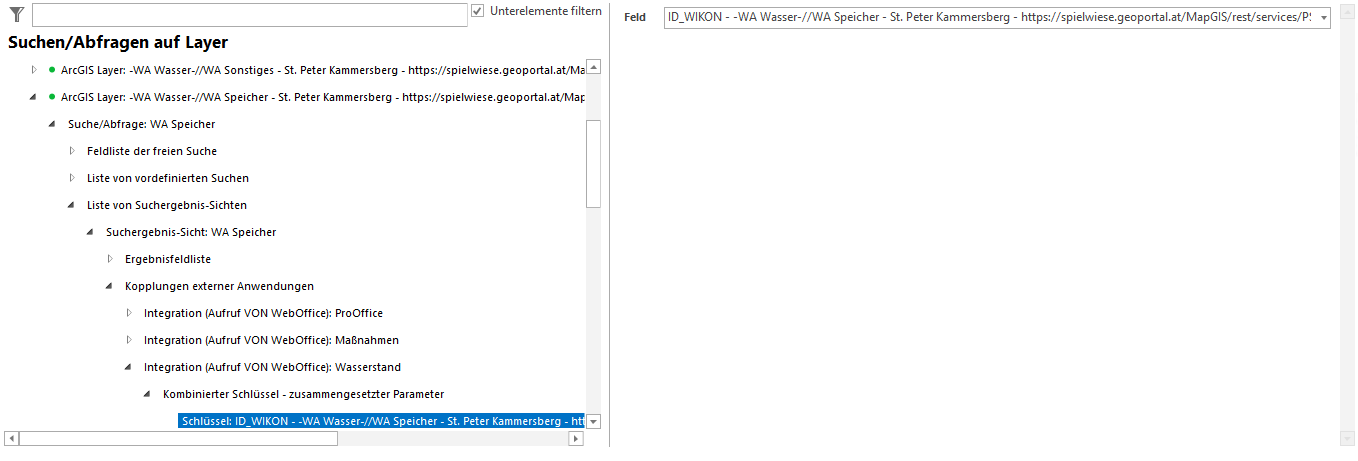 Konfiguration eines Schlüssels zur Abfrage von Informationen eines IoT Sensors