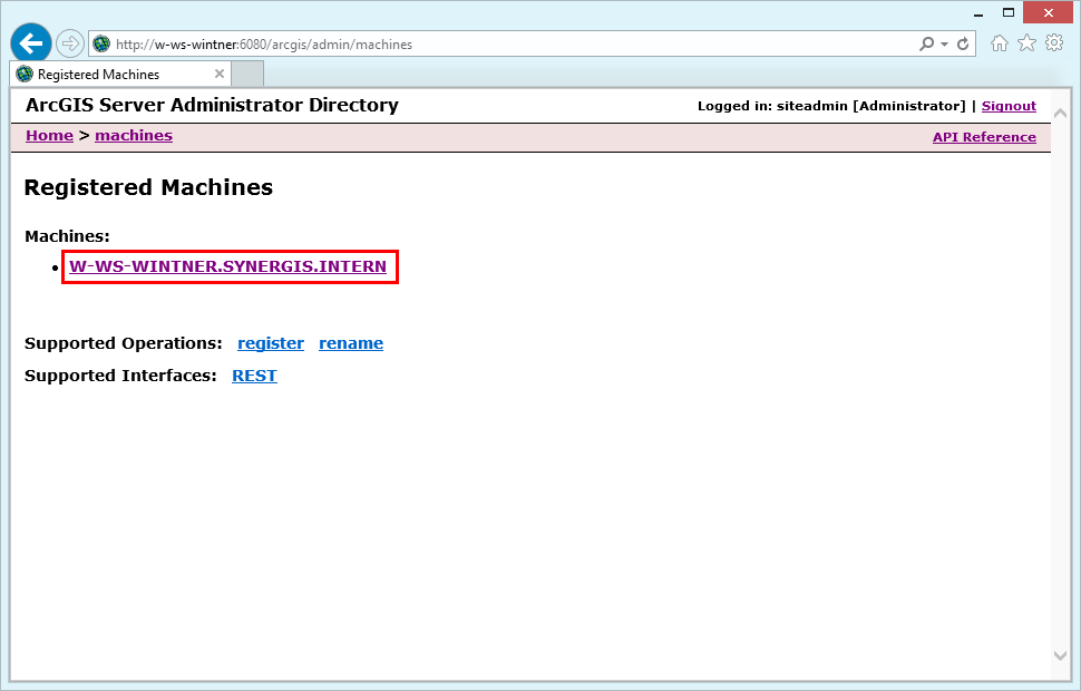 Select the correct machine