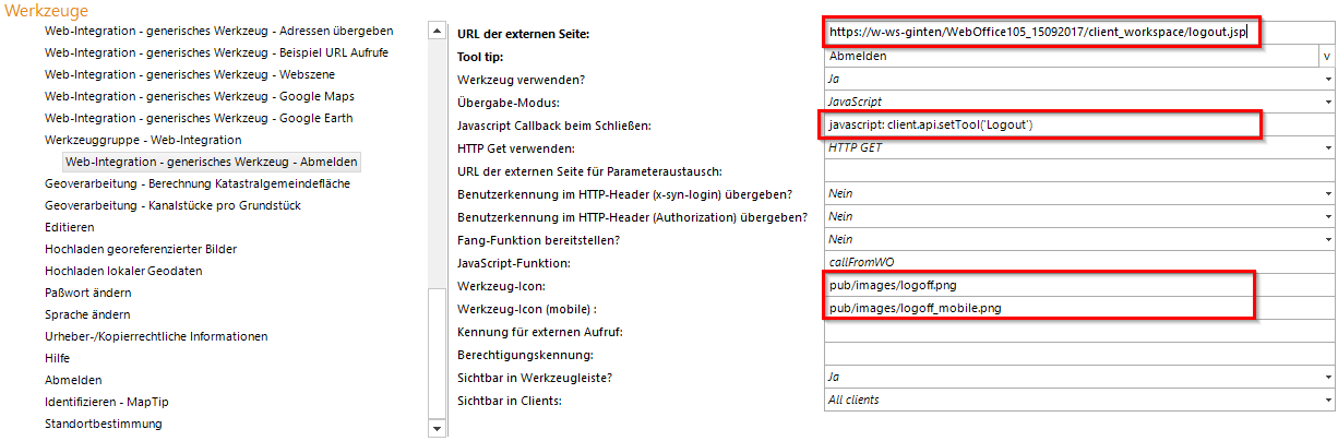 Konfiguration des generischen Werkzeugs im VertiGIS GmbH - Technical Documentation Team