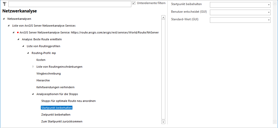 Konfiguration Startpunkt beibehalten Konfiguration Startpunkt beibehalten