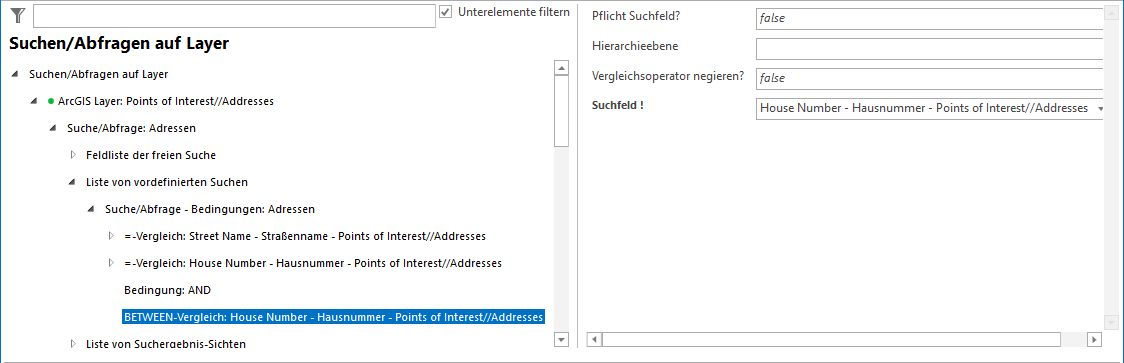 Konfiguration Vergleichselemente Konfiguration Vergleichselemente