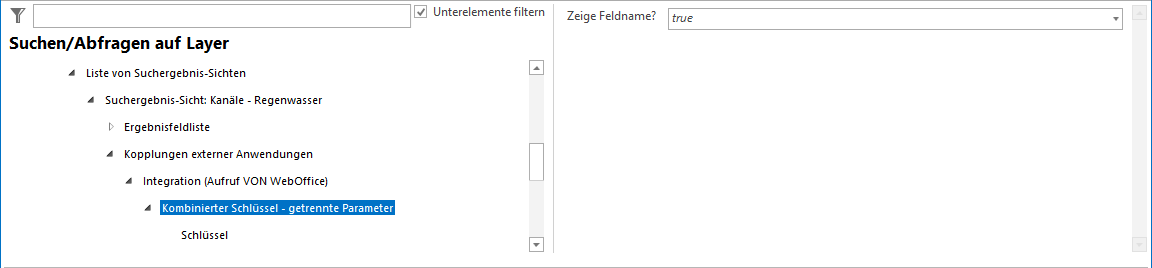 Kombinierte Schlüssel- Getrennte Parameter Konfiguration Kombinierte Schlüssel- Getrennte Parameter Konfiguration