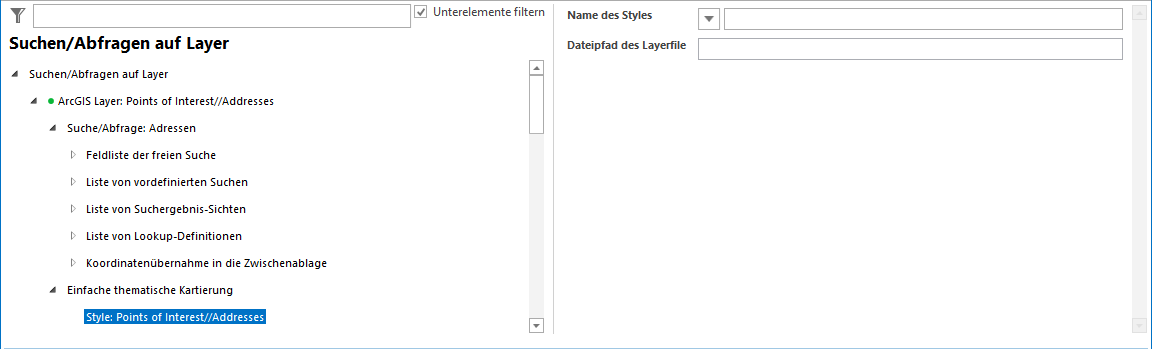 Konfiguration Einfache thematische Kartierung Konfiguration Einfache thematische Kartierung