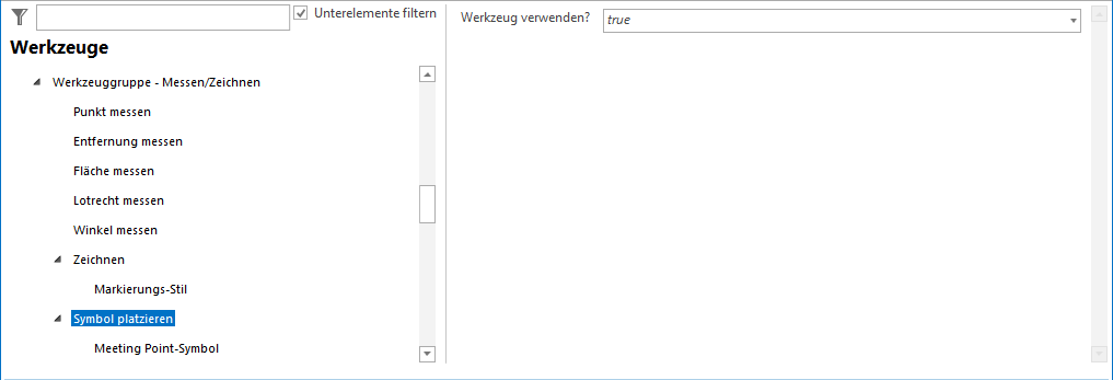 Konfiguration des Werkzeugs Treffpunkt Konfiguration des Werkzeugs Treffpunkt