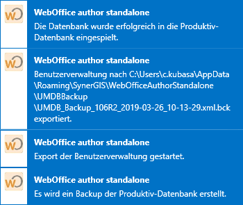 Information in der WebOffice author standalone Information in der WebOffice author standalone