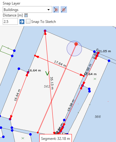 Snapping with a snap profile in the WebOffice core client
