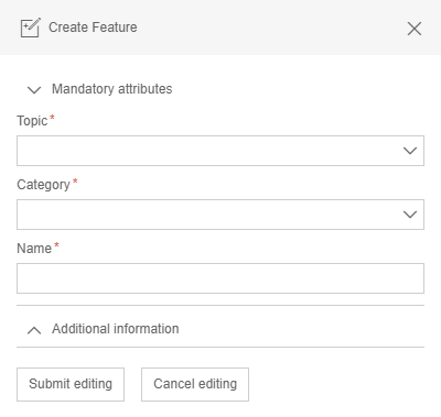 Editing attributes and completing the editing process