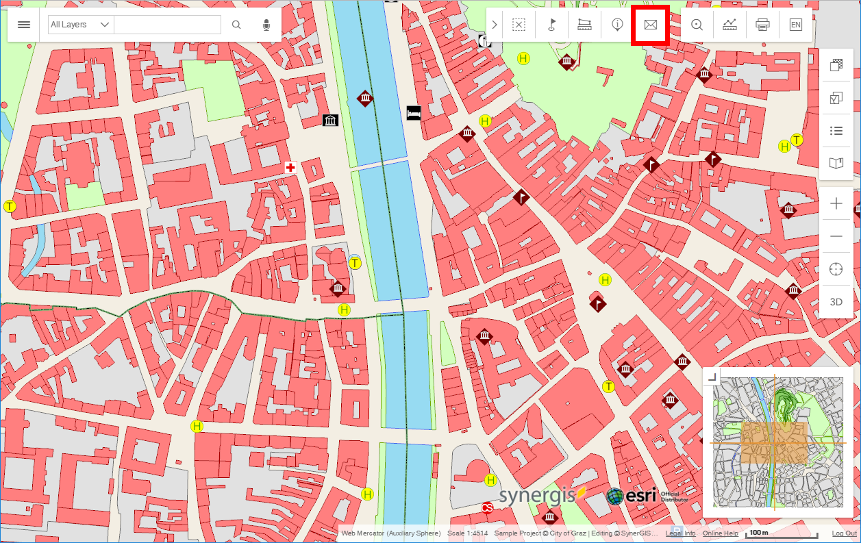 Email Map in the WebOffice flex client