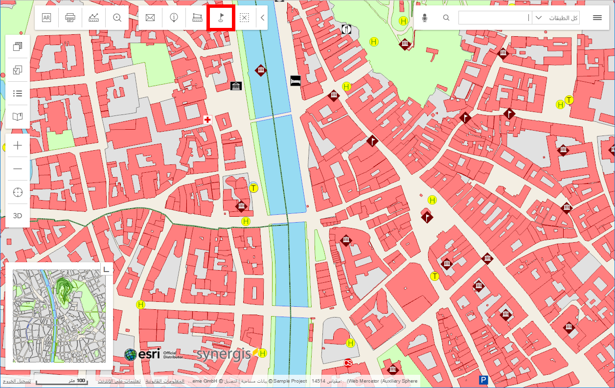 Place symbol tool in the WebOffice flex client