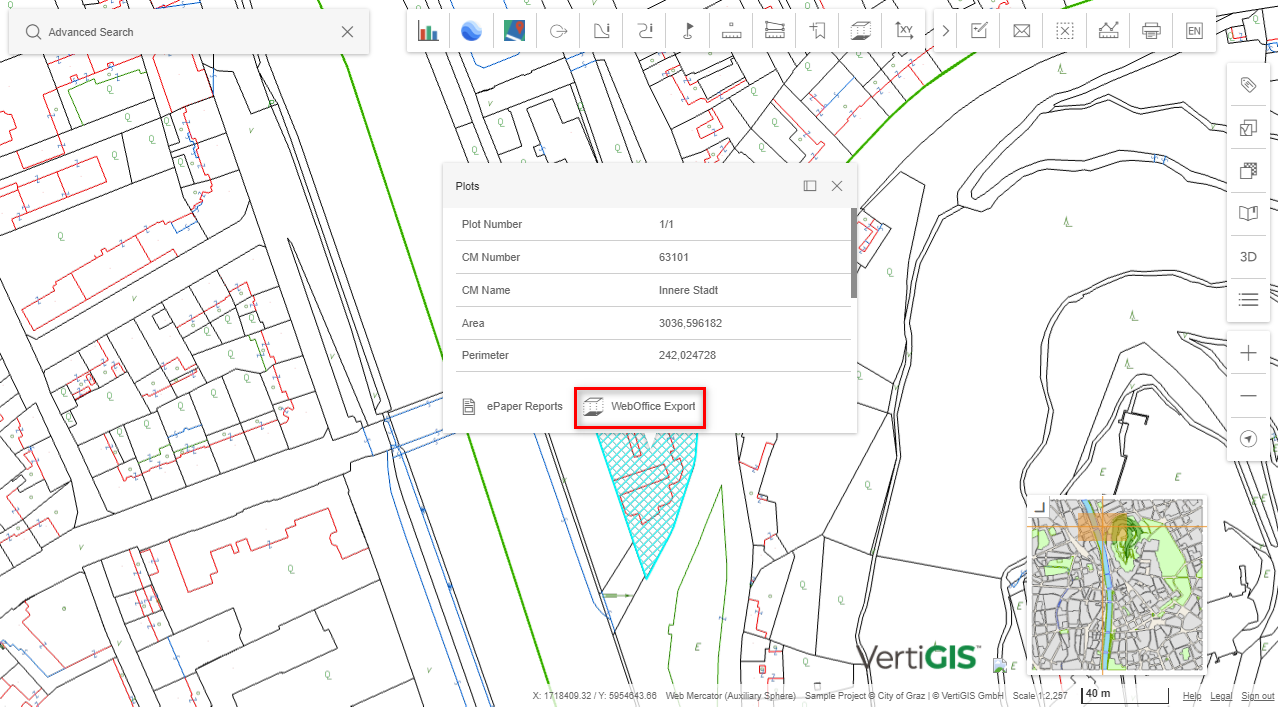 Datenexport aus dem Suchergebnis (WebOffice flex Client) Datenexport aus dem Suchergebnis (WebOffice flex Client)