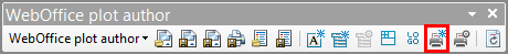 Insert user text button in WebOffice plot author toolbar