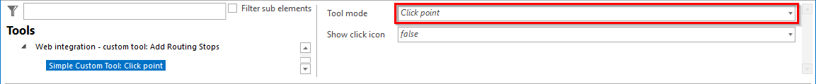 Custom tool for routing stops configuration Custom tool for routing stops configuration