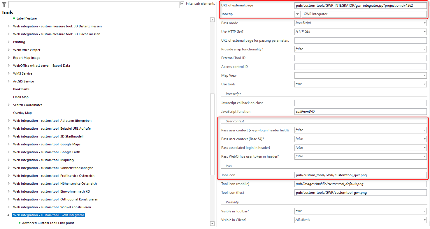 GWR integrator Web integration