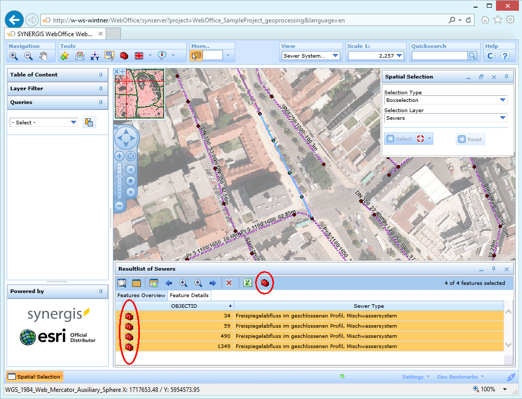 Start GP tool from selection 