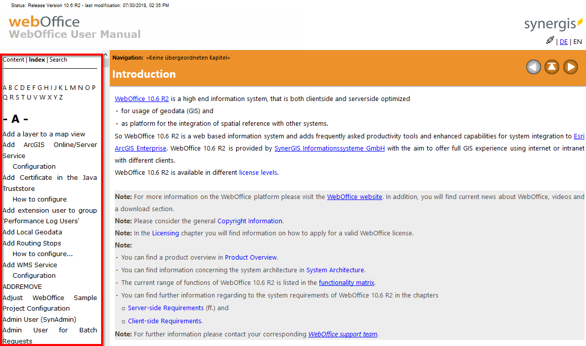 Index - search for keywords Index - search for keywords