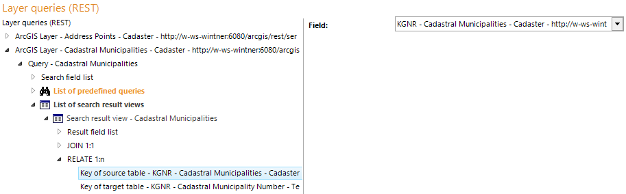 Key of source table configuration