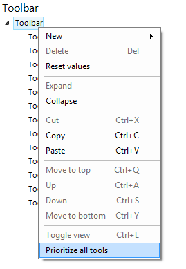 Prioritizing all tools Prioritizing all tools