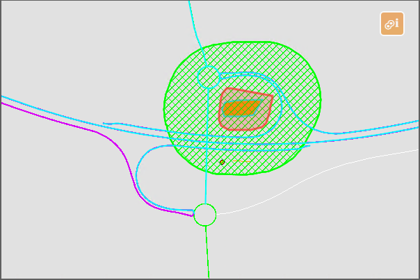 Multilayer Buffer Select Tool in the WebOffice map widget Multilayer Buffer Select Tool in the WebOffice map widget