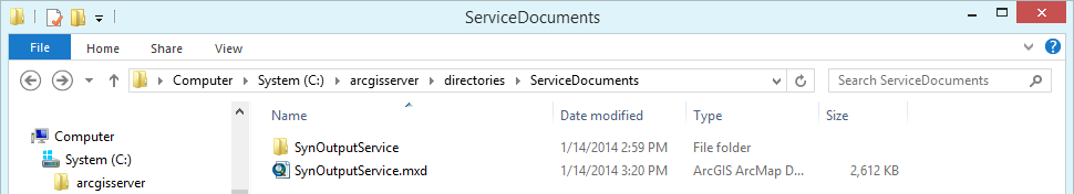 SynOutputService file structure