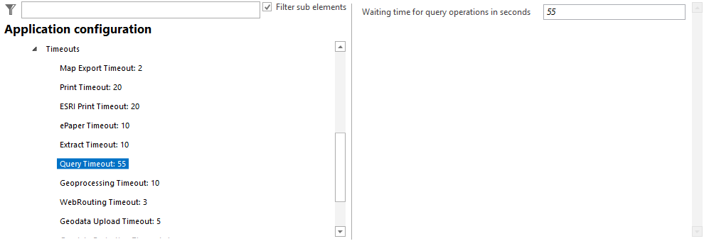 Query timeout configuration Query timeout configuration