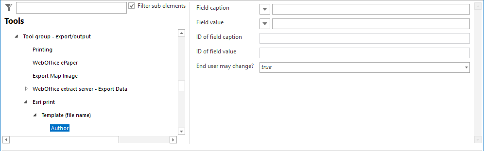 Configuration author field