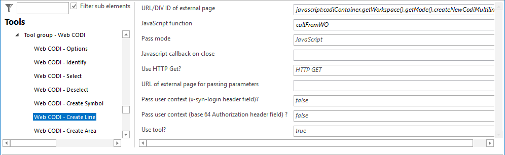Configuration - Web CODI Create Line Configuration - Web CODI Create Line