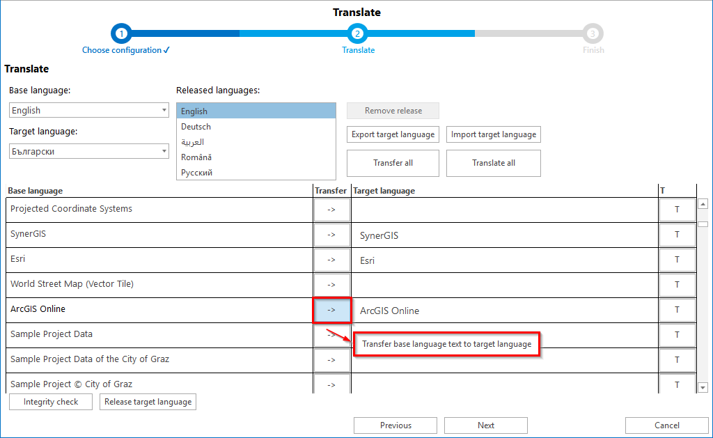Copy contents from base- to target language